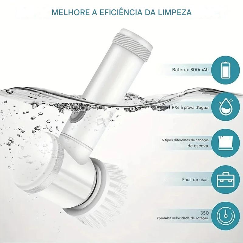 Escova de limpeza elétrica
